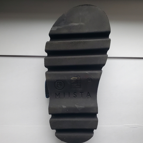 NWT Free People E8 Miista Lacey Lug Slip On Sandals Green - Picture 7 of 13